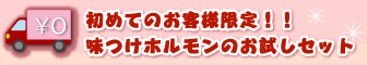 初めてのお客様限定！味付けホルモンのお試しセット